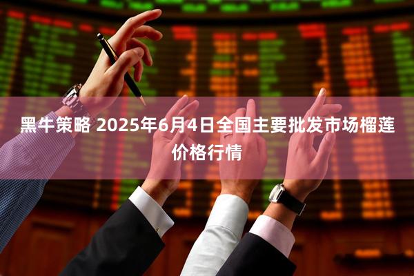 黑牛策略 2025年6月4日全国主要批发市场榴莲价格行情