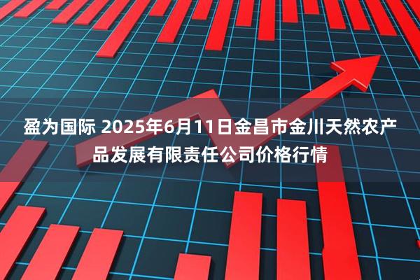 盈为国际 2025年6月11日金昌市金川天然农产品发展有限责任公司价格行情