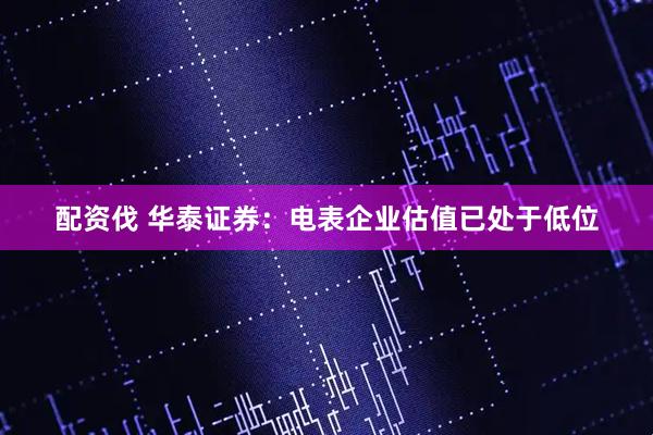 配资伐 华泰证券：电表企业估值已处于低位