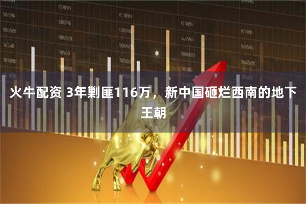 火牛配资 3年剿匪116万，新中国砸烂西南的地下王朝